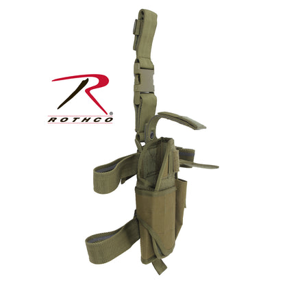 Rothco Deluxe Adjustable Drop Leg Tactical Holster in Olive Drab, Part 10754