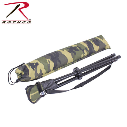 Rothco Collapsible Stool with Carry Strap - Woodland Camo, Part Number 4554