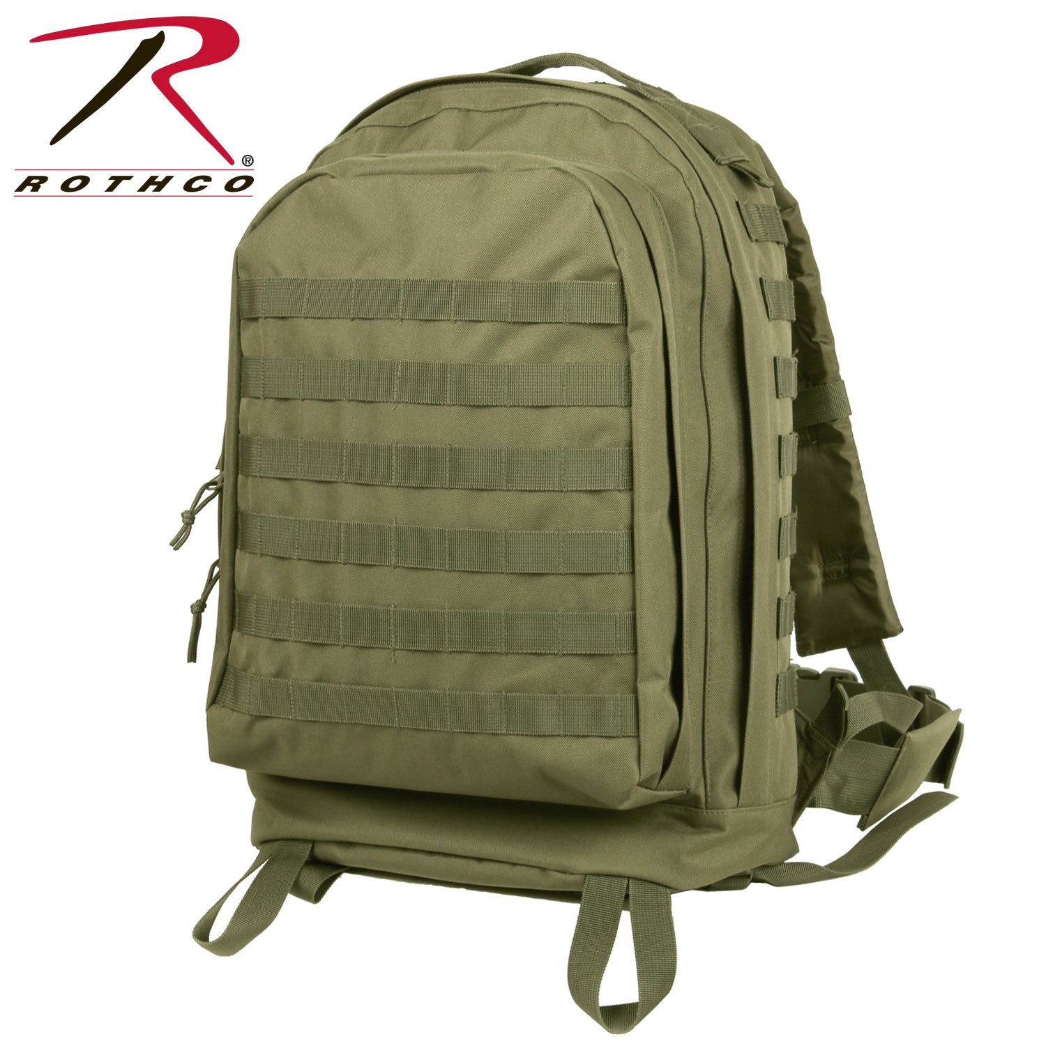 Rothco MOLLE II 3-Day Assault Tactical Pack Olive Drab - Rugged Military-Style Backpack for Extended Adventures