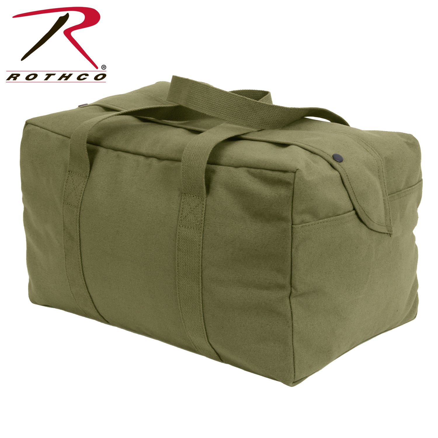 Rothco Canvas Small Parachute Cargo Bag Olive Drab – Durable 19x12x11 Inch Storage Solution
