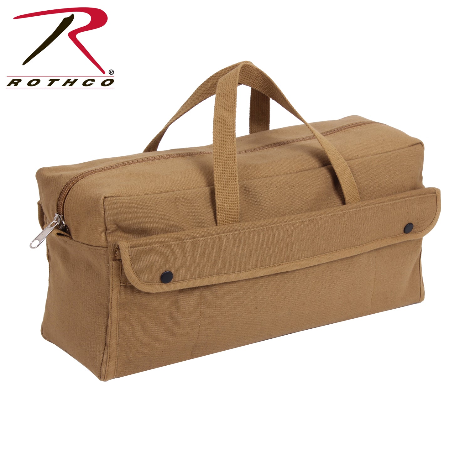 Rothco Canvas Jumbo Mechanic Tool Bag Coyote Brown - Heavyweight Water-Resistant Storage Solution