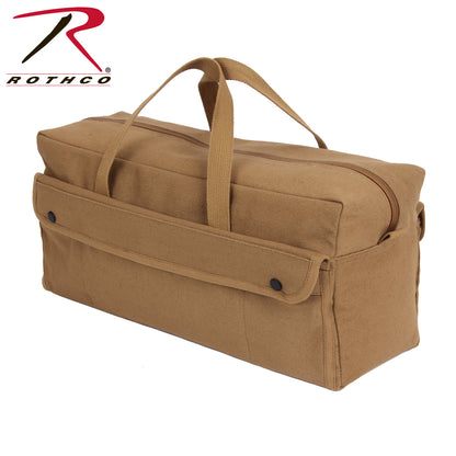 Rothco Canvas Jumbo Mechanic Tool Bag Coyote Brown - Heavyweight Water-Resistant Storage Solution