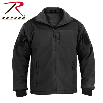 Rothco Spec Ops Tactical Fleece Jacket Black Size Medium