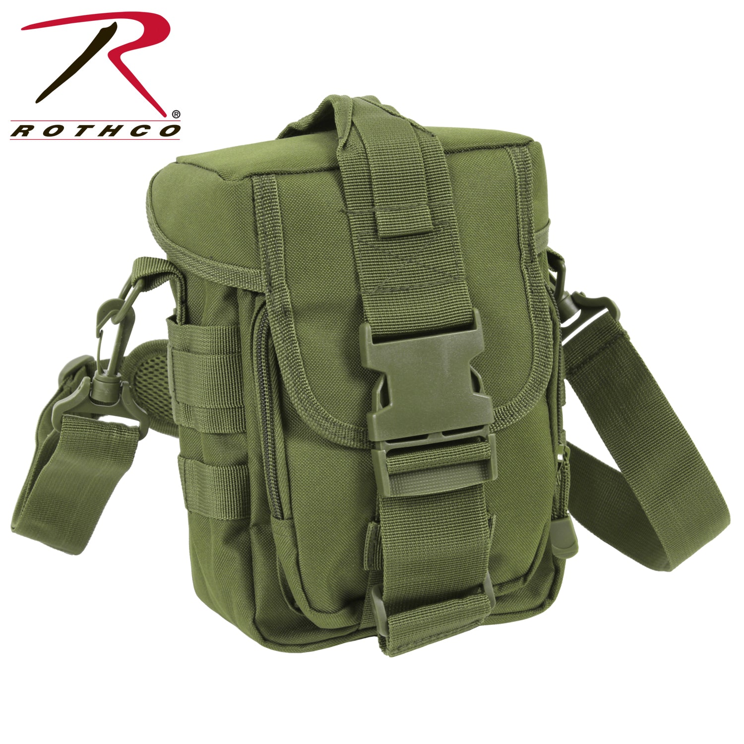 Rothco Flexipack MOLLE Tactical Shoulder Bag Olive Drab Part 8374