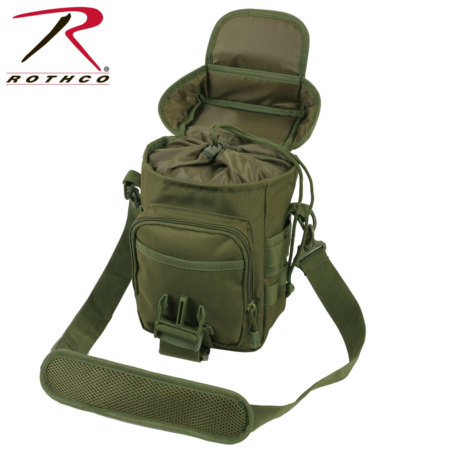 Rothco Flexipack MOLLE Tactical Shoulder Bag Olive Drab Part 8374