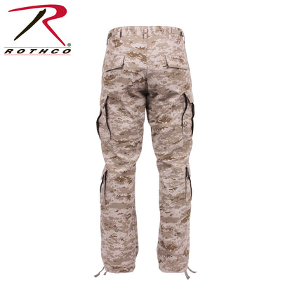 Rothco Vintage Paratrooper Cargo Fatigue Pants in Desert Digital Camo, Size M