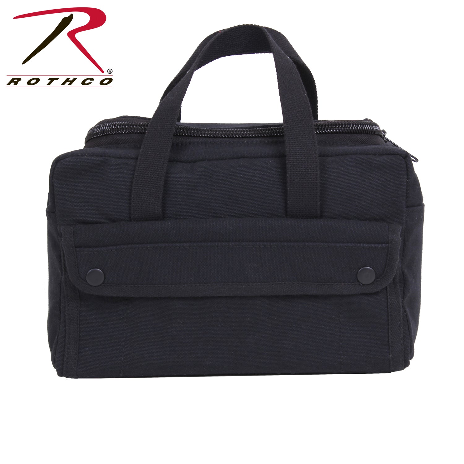 Rothco Wide Mouth Mechanics Tool Bag in Black – Heavyweight Canvas with Organizer Pockets