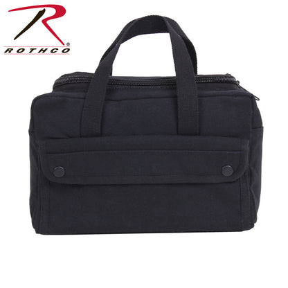 Rothco Wide Mouth Mechanics Tool Bag in Black – Heavyweight Canvas with Organizer Pockets