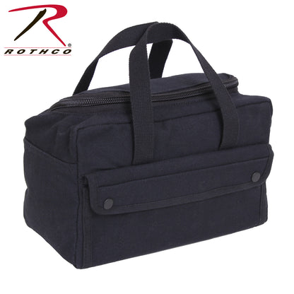 Rothco Wide Mouth Mechanics Tool Bag in Black – Heavyweight Canvas with Organizer Pockets