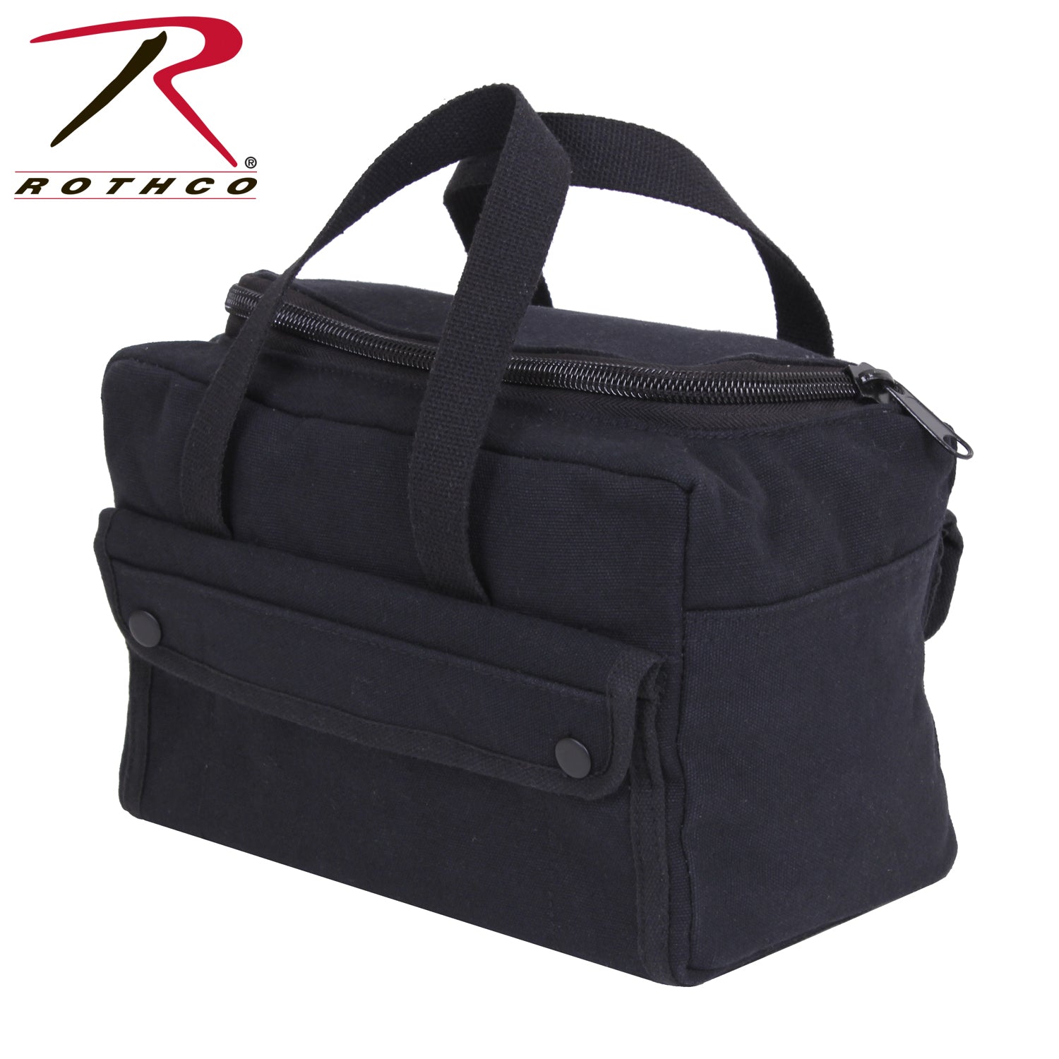 Rothco Wide Mouth Mechanics Tool Bag in Black – Heavyweight Canvas with Organizer Pockets