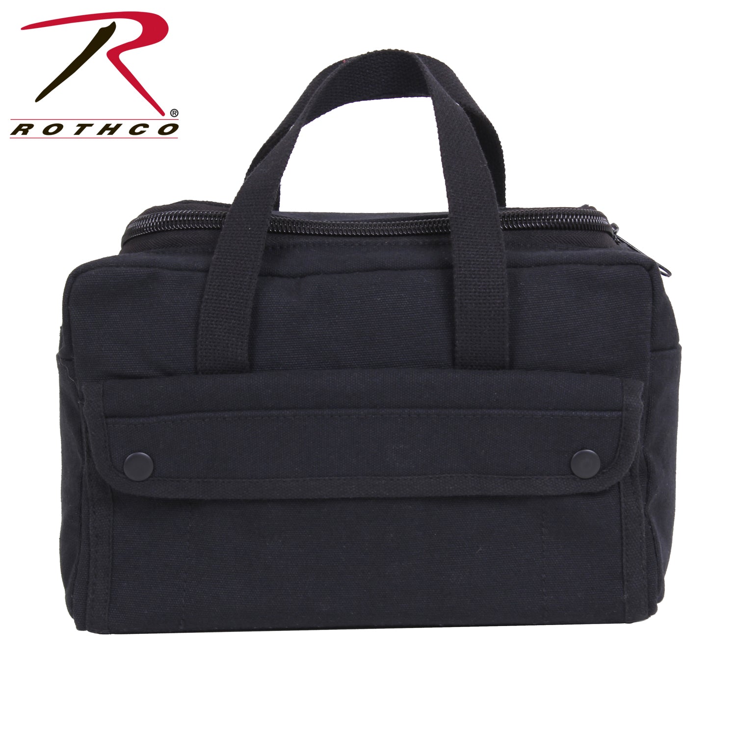 Rothco Wide Mouth Mechanics Tool Bag in Black – Heavyweight Canvas with Organizer Pockets