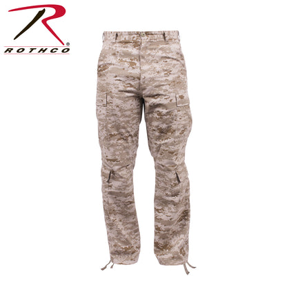 Rothco Vintage Paratrooper Cargo Fatigue Pants in Desert Digital Camo Size Large