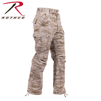 Rothco Vintage Paratrooper Cargo Fatigue Pants in Desert Digital Camo Size Large