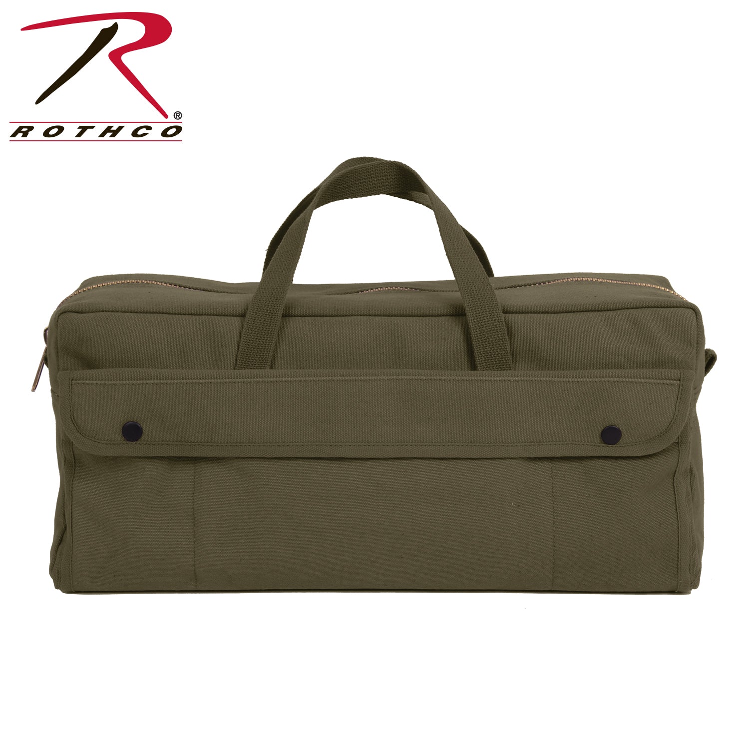 Rothco Canvas Jumbo Tool Bag with Brass Zipper - Olive Drab