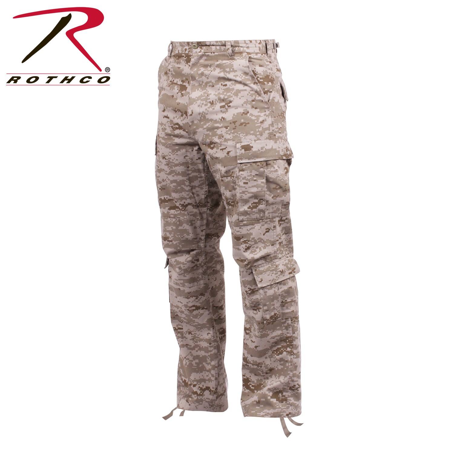 Rothco Vintage Paratrooper Cargo Fatigue Pants in Desert Digital Camo Size Large