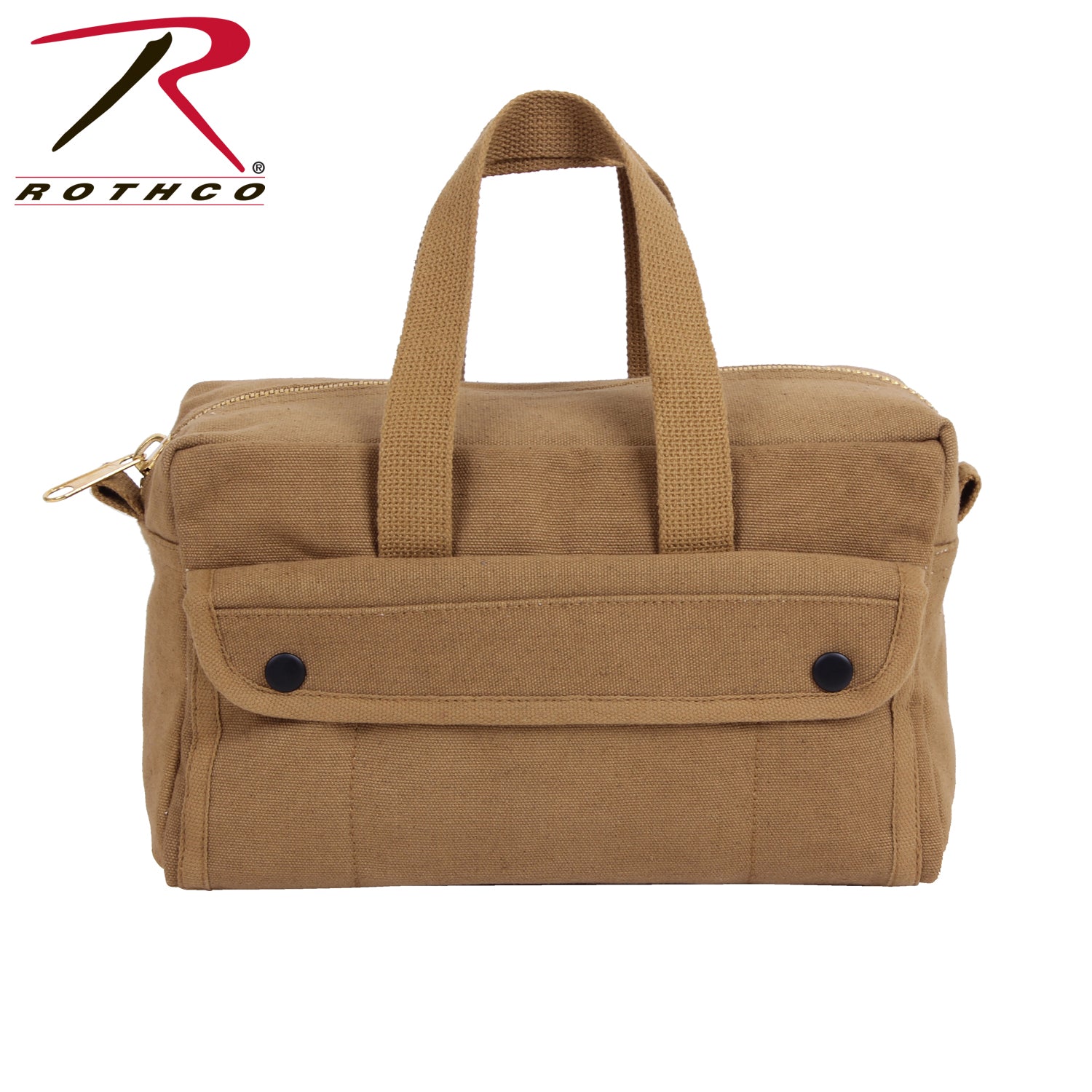 Rothco Mechanics Tool Bag with Brass Zipper - Coyote Brown, Part No. 91820