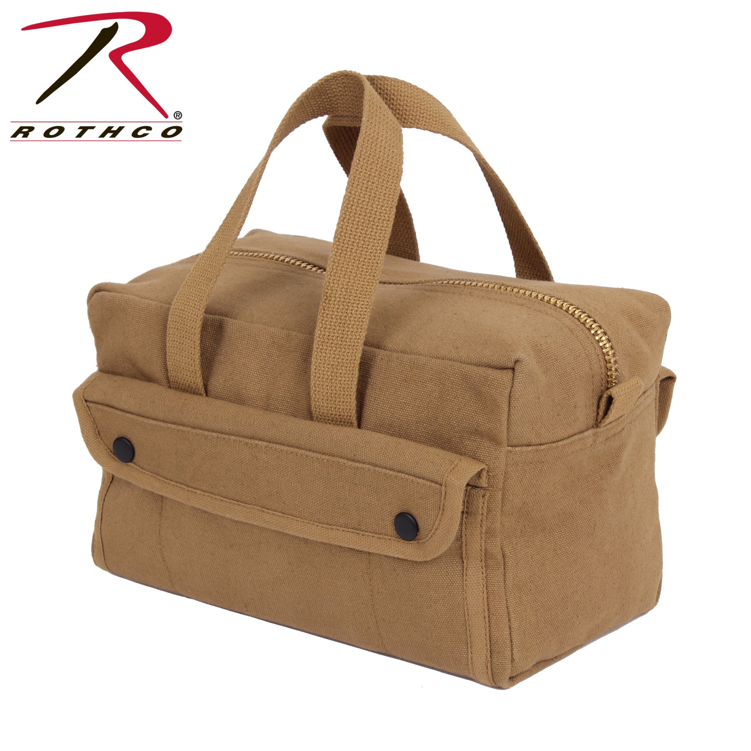 Rothco Mechanics Tool Bag with Brass Zipper - Coyote Brown, Part No. 91820