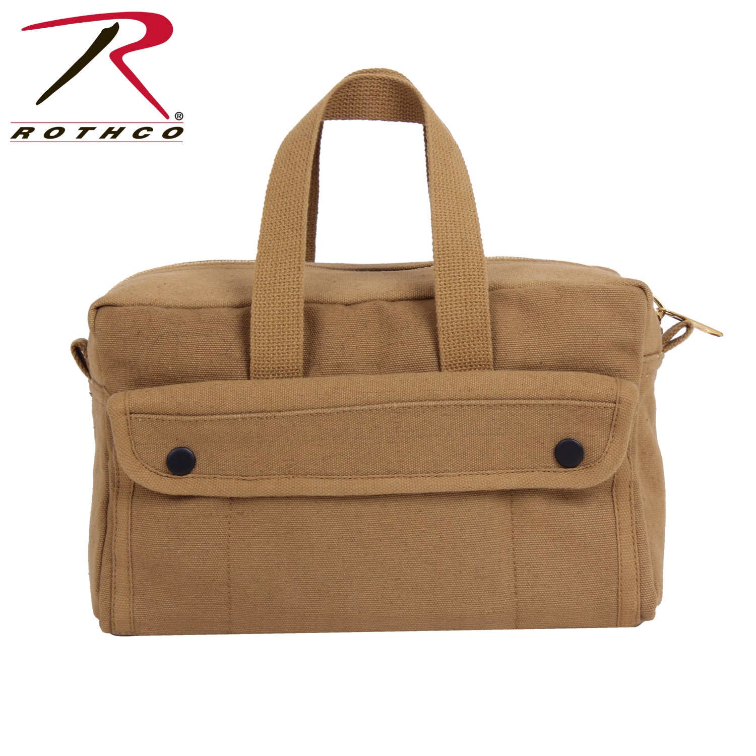 Rothco Mechanics Tool Bag with Brass Zipper - Coyote Brown, Part No. 91820
