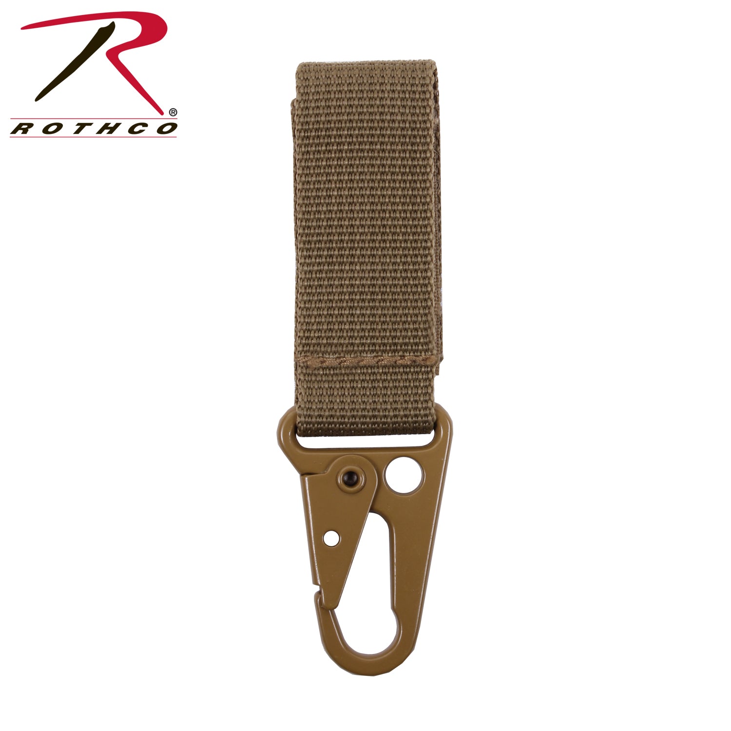 Rothco Tactical Key Clip Coyote Brown – Heavy Duty Belt Clip for Military & Outdoor Use