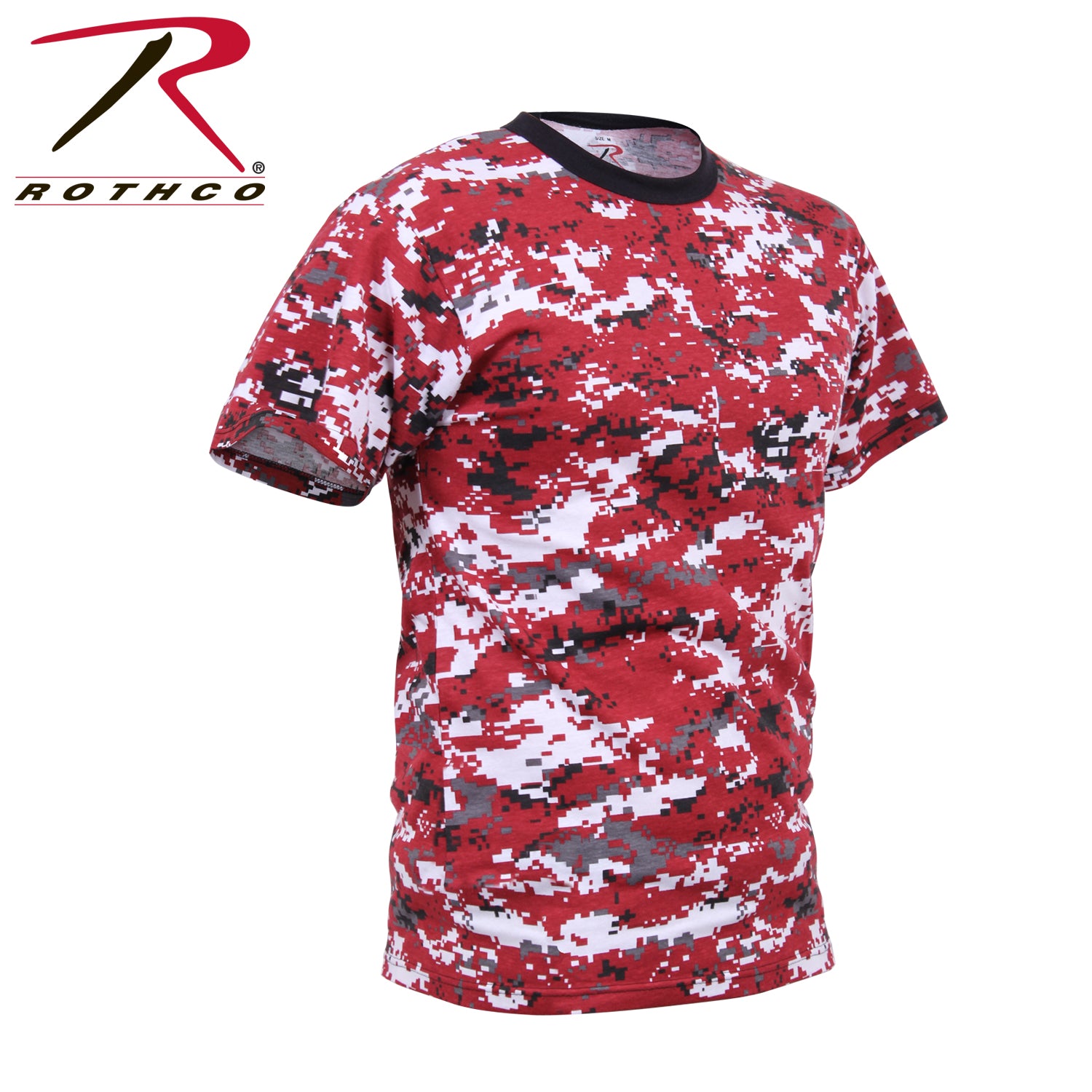 Rothco Digital Camo T-Shirt in Red Digital Camo Size Small