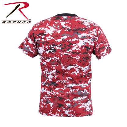 Rothco Digital Camo T-Shirt in Red Digital Camo Size Small