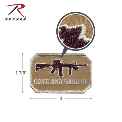 Rothco Come and Take It Morale Patch - Embroidered Tactical Patch for Gear and Apparel