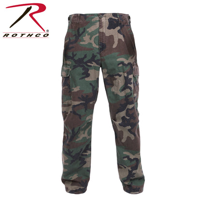 Rothco Vintage Vietnam Rip-Stop Fatigue Pants in Woodland Camo Size M