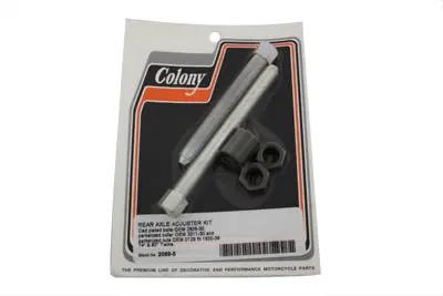 Colony Rear Axle Adjuster Bolt Kit with Cadmium Finish for Harley Davidson VL (1930-1936) by Colony