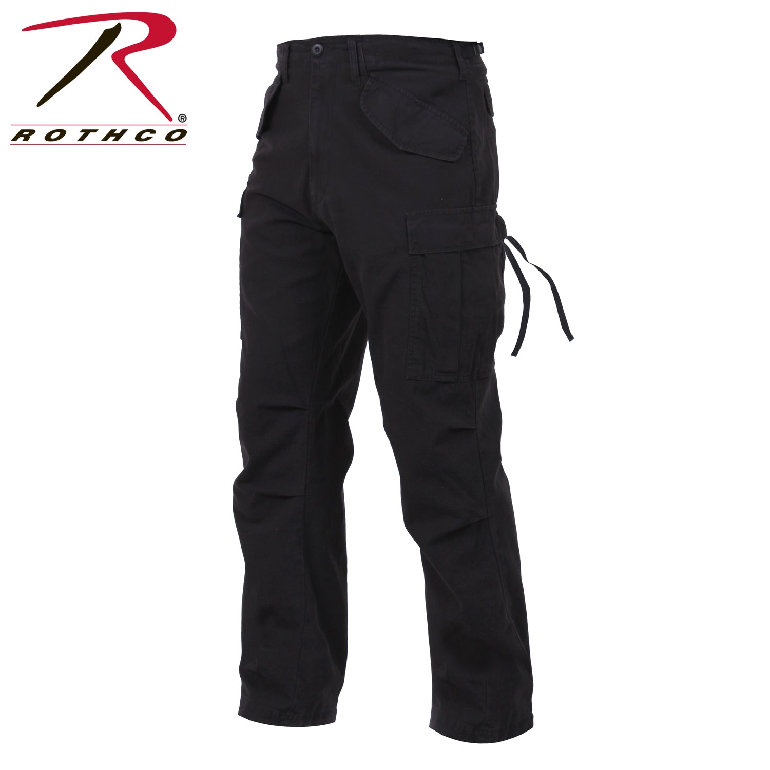 Rothco Vintage M-65 Field Pants Black Size Large with Rugged Durability