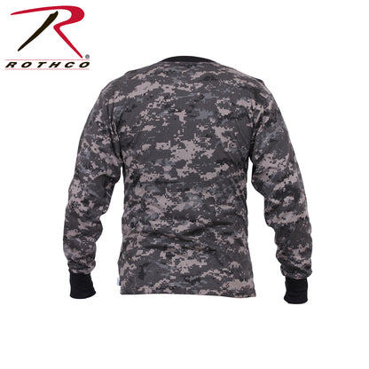 Rothco Long Sleeve Digital Camo T-Shirt in Subdued Urban Digital Camo - Size M