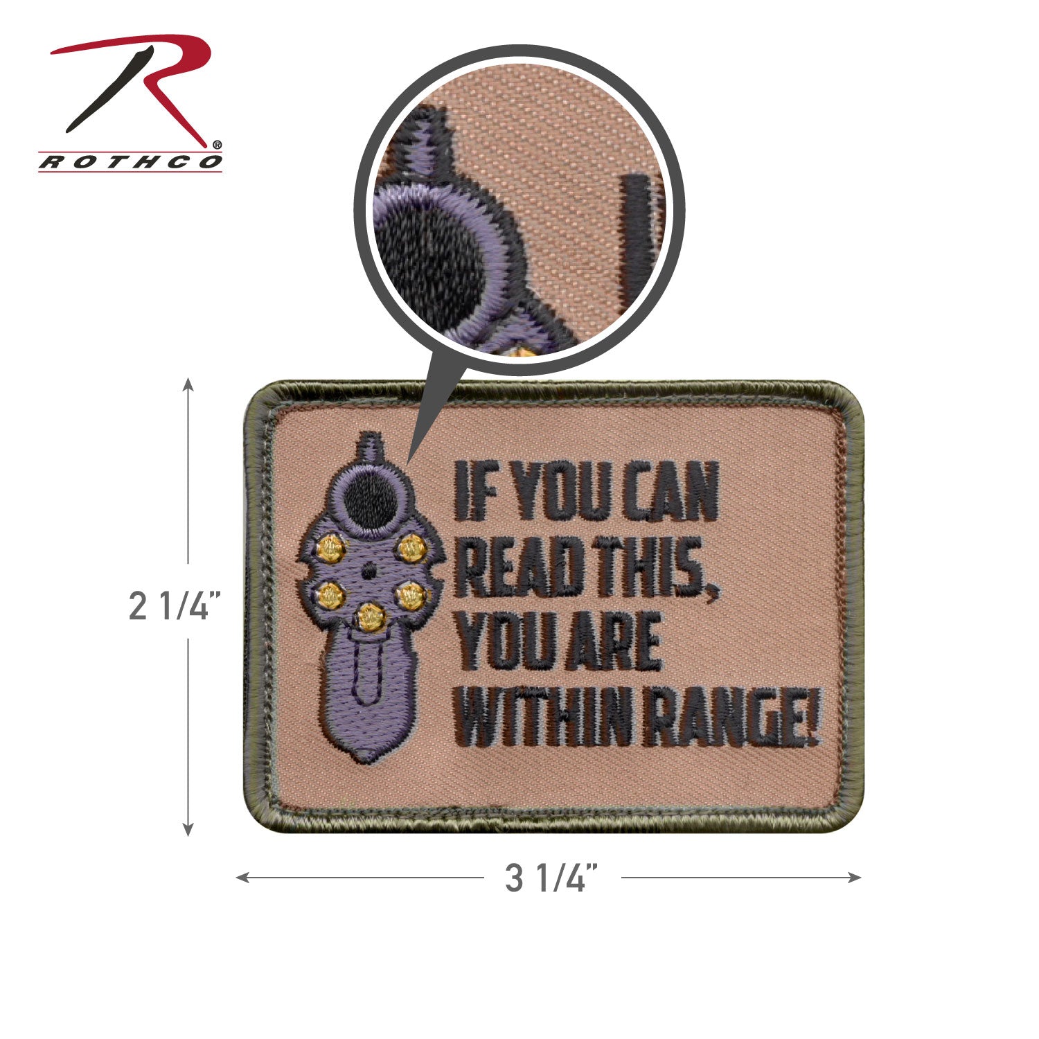 Rothco If You Can Read This Morale Patch – 2.5 x 3.5 Inches Tactical Patch