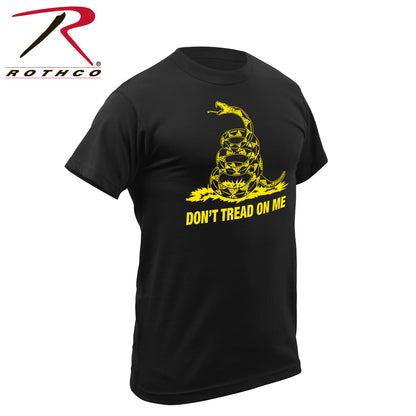 Rothco Don't Tread On Me T-Shirt Black 2XL - Classic Gadsden Flag Design
