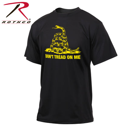 Rothco Don't Tread On Me T-Shirt Black 2XL - Classic Gadsden Flag Design