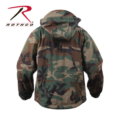 Rothco Special Ops Soft Shell Jacket Woodland Camo Size XL – Waterproof Tactical Outerwear