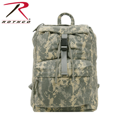 Rothco Canvas Daypack ACU Digital Camo - 34L Heavyweight Cotton Backpack for Outdoor Adventures