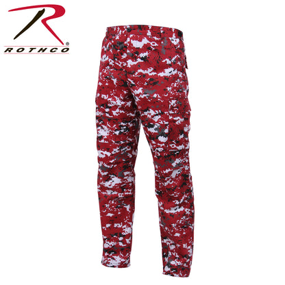 Rothco Digital Camo Tactical BDU Pants in Red Digital Camo, Size Small