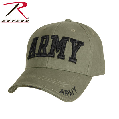 Rothco Deluxe Army Embroidered Low Profile Insignia Cap in Olive Drab