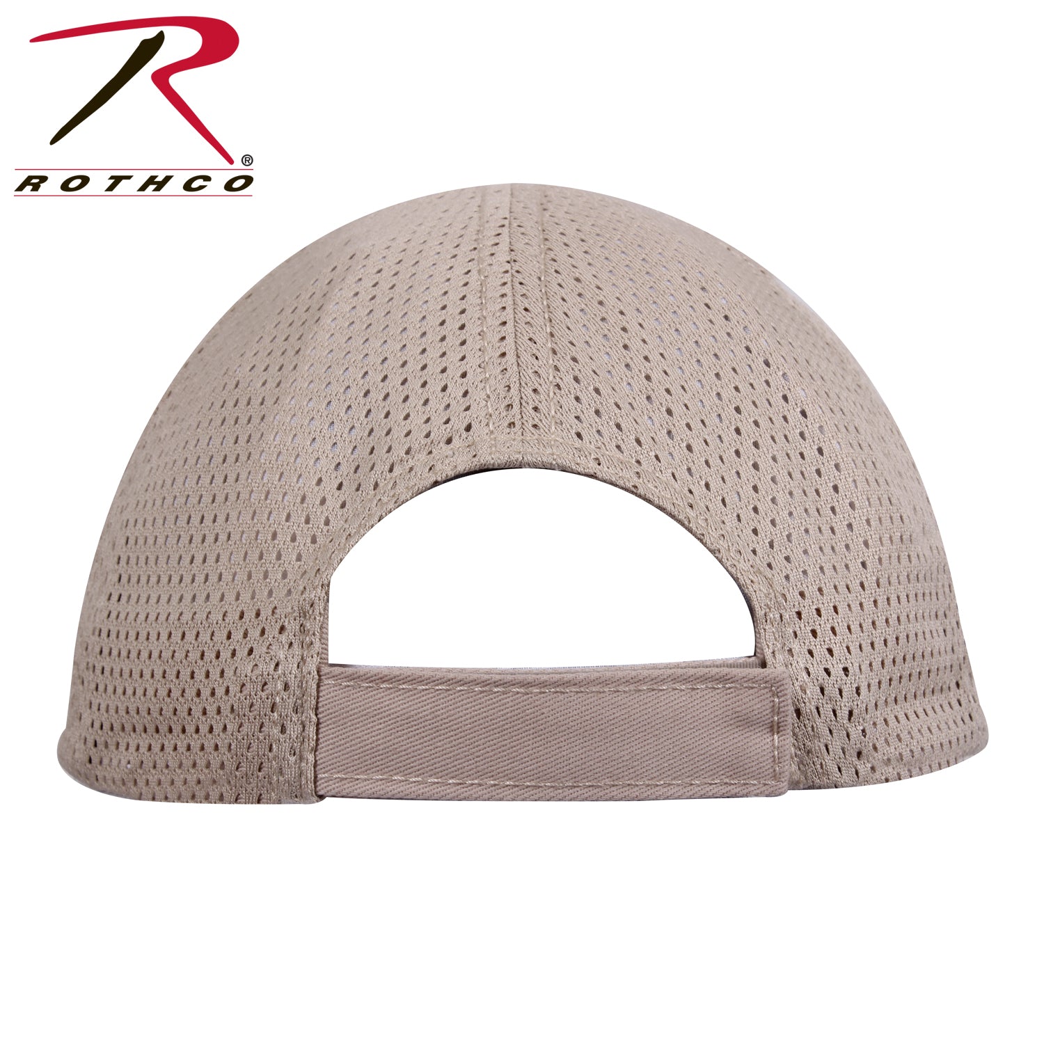 Rothco Mesh Back Tactical Cap Khaki with Moisture-Wicking Mesh and Durable Cotton Front Panels
