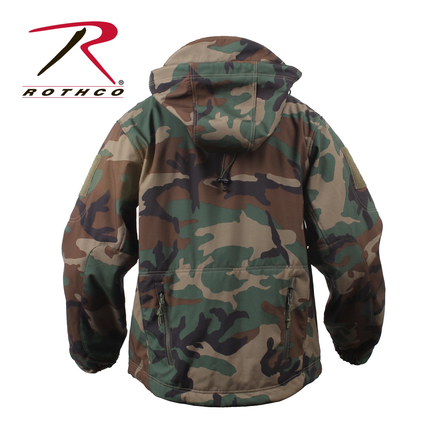 Rothco Special Ops Soft Shell Jacket in Woodland Camo, Size 3XL