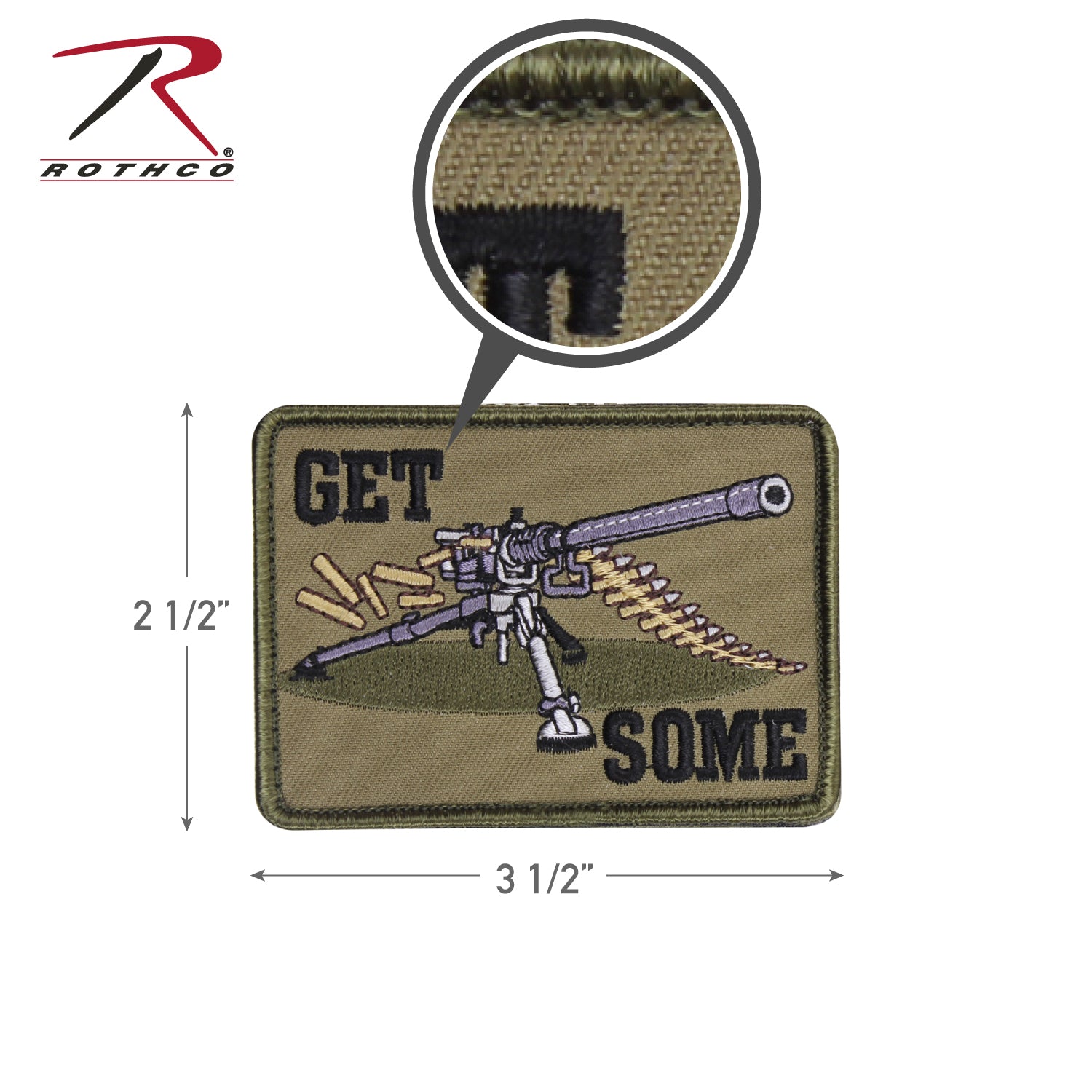 Rothco Get Some Morale Patch with Hook Backing – Military Style Embellishment