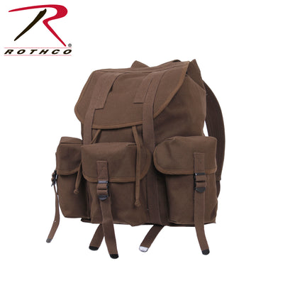 Rothco Heavyweight Mini Alice Pack Earth Brown - Durable 20L Canvas Backpack for Outdoor Adventures