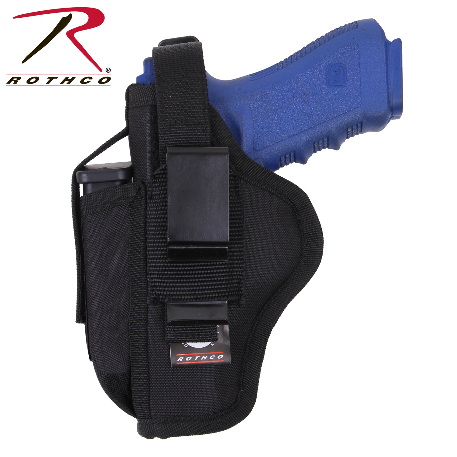 Rothco Ambidextrous Tactical Belt Holster - Adjustable Concealed Carry Pistol Holster for Medium to Large Frame Weapons