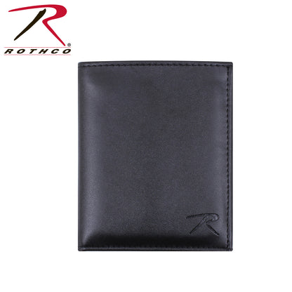 Rothco Leather ID & Badge Wallet with Badge Tab and Multiple Card Slots