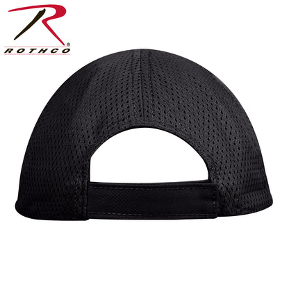 Rothco Mesh Back Tactical Cap Black - Durable Baseball Hat for Active Use