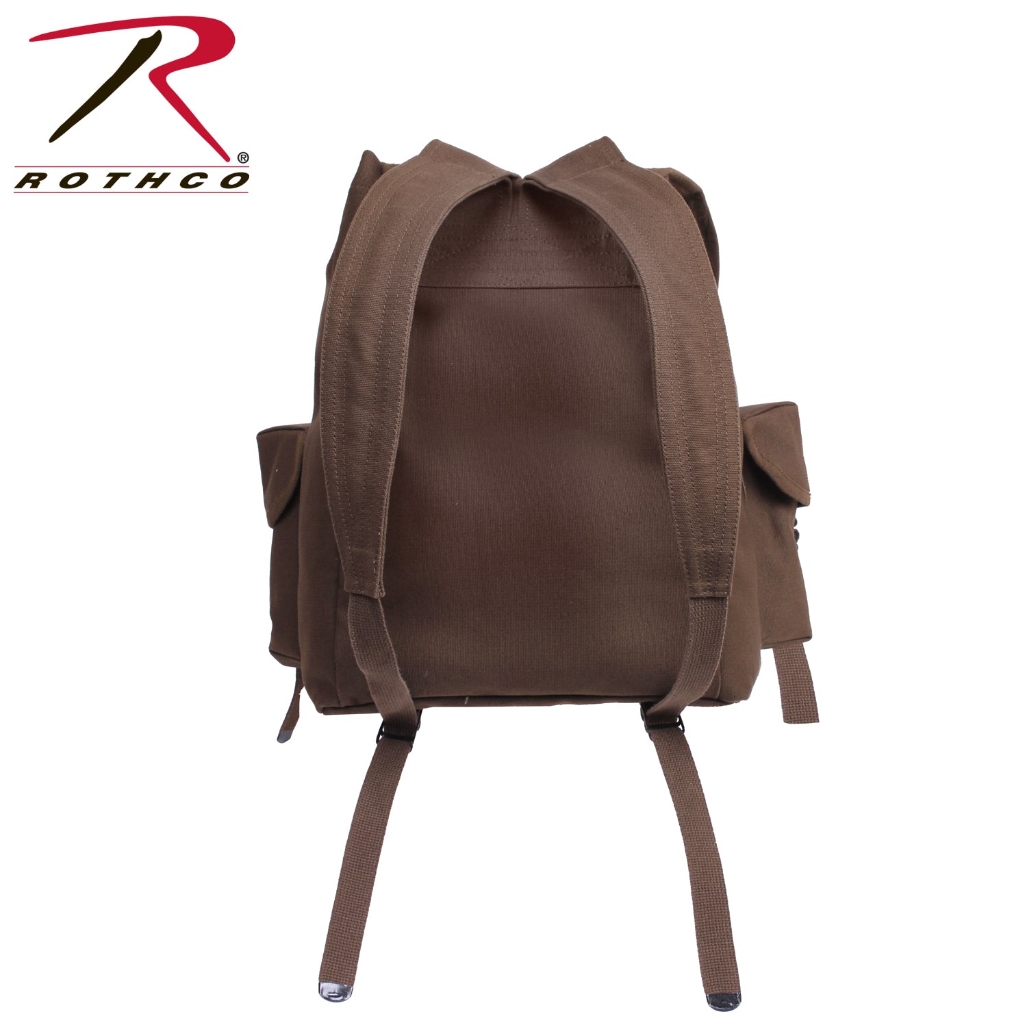 Rothco Heavyweight Mini Alice Pack Earth Brown - Durable 20L Canvas Backpack for Outdoor Adventures