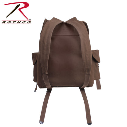 Rothco Heavyweight Mini Alice Pack Earth Brown - Durable 20L Canvas Backpack for Outdoor Adventures