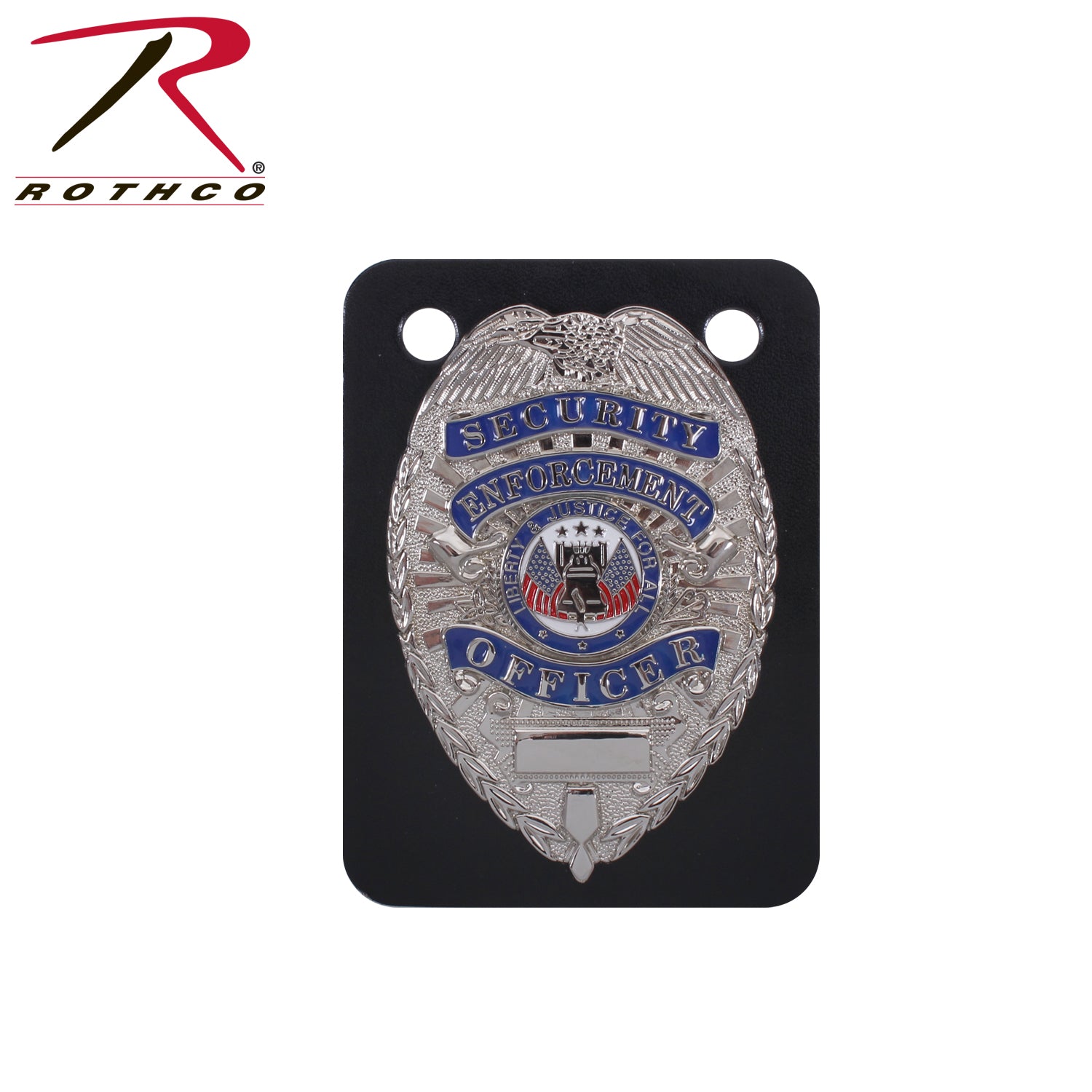 Rothco Leather ID & Badge Wallet with Badge Tab and Multiple Card Slots
