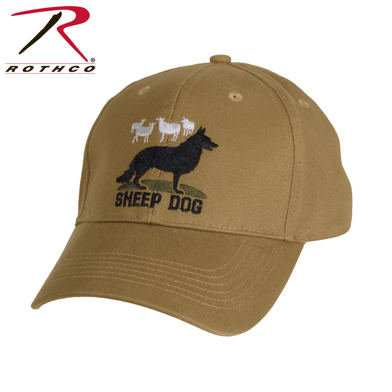 Rothco Sheep Dog Deluxe Low Profile Cap - Brushed Cotton Twill with Embroidered Design