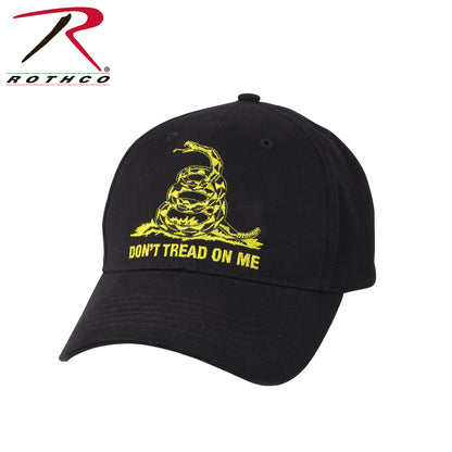 Rothco Don't Tread On Me Low Profile Cap – Patriotic Embroidered Baseball Hat with Adjustable Fit