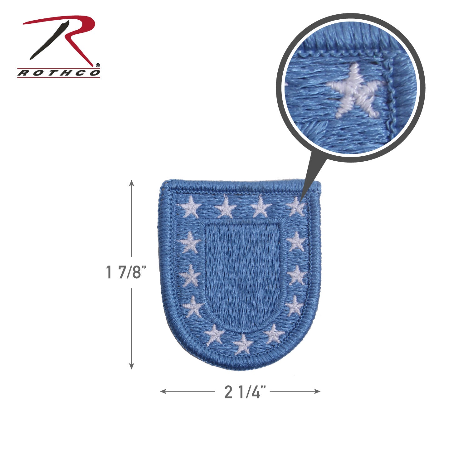 Rothco US Army Flash Patch - Standard Beret Patch for Military Uniforms